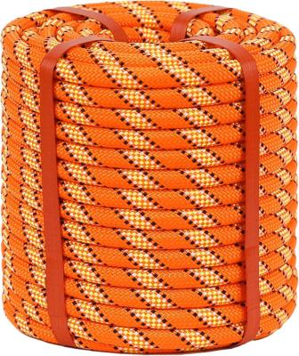 Orange Double Braid Arborist Rigging Rope Outdoor Style Nylon