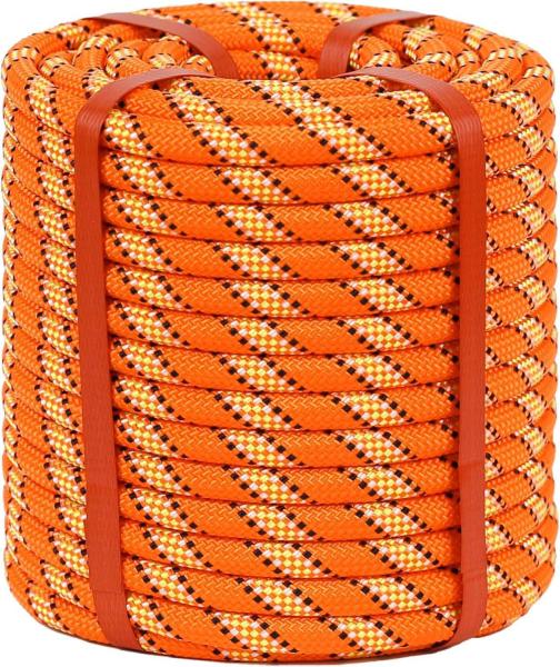 Orange Double Braid Arborist Rigging Rope Outdoor Style Nylon