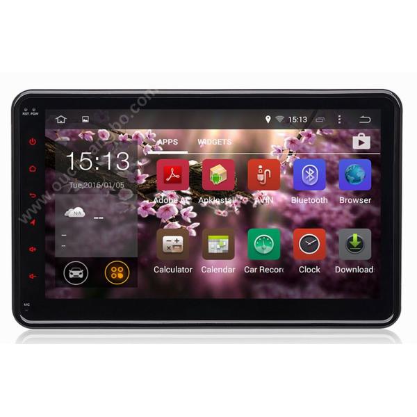 Ouchuangbo android 4.4 10.1 inch Universal car DVD gps with 1024*600 4 core AUX 3G WIFI