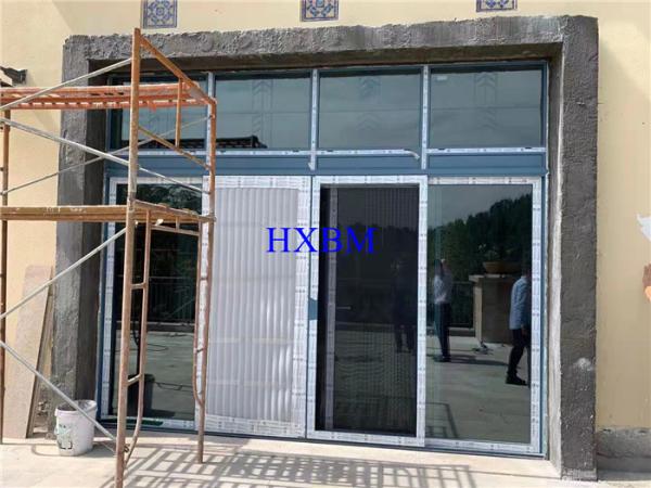 Waterproof Double Glazed External Aluminum Sliding Doors For Middle East Market