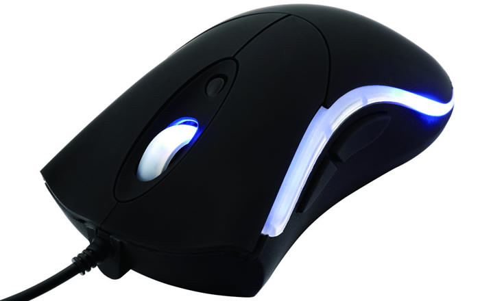 800 / 1200  / 1600 DPI , Blue Light 6Keys Game Optical Computer Wired Mouse With Precise Photoelectric Navigation Tec