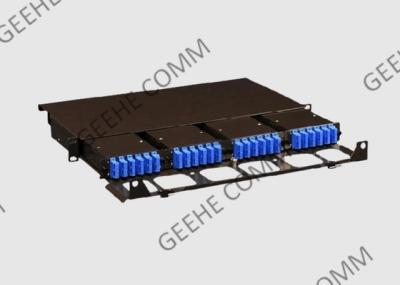 Rack Mount 1U SC UPC Fiber Optic Patch Panel For FTTH