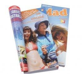 Huile mate personnalisable disparaissant les magazines bon marché du commerce d'impression avec l'attache de colle