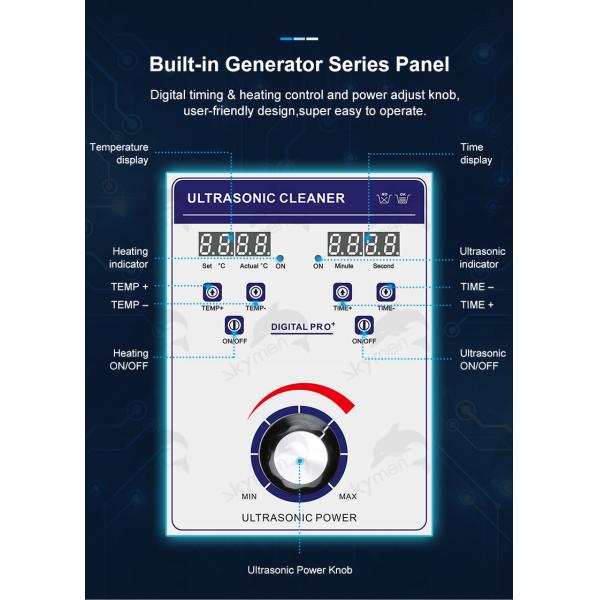 28Khz / 40Khz Industrial Ultrasonic Auto Parts Cleaner 38L Portable For Bike Motorbike