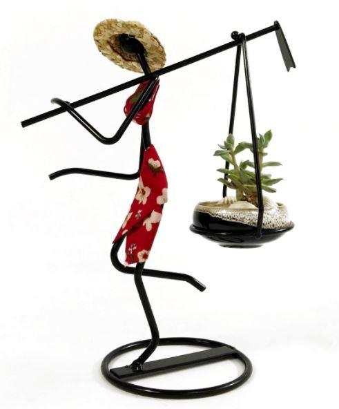 Creative Girl Flower Potted Florets Succulent Pot for Home Decoration