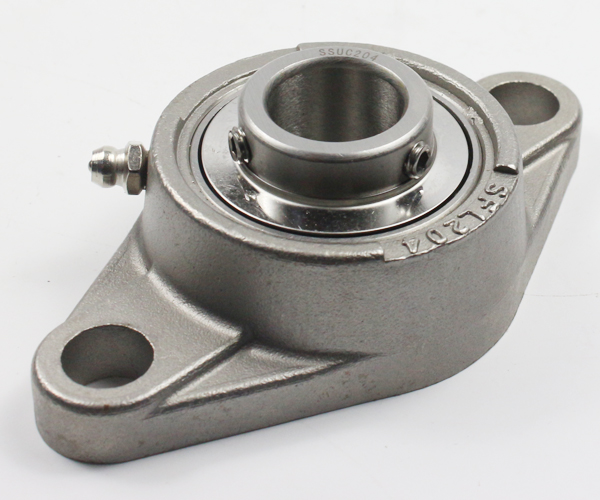 Diamond Shaped 30mm Hole SUCFL204 2 Bolt Stainless Steel Pillow Block Bearing