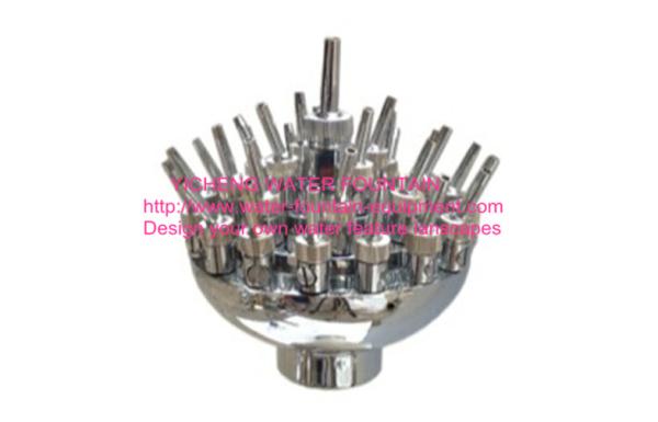 Copper Adjustable Flower Water Fountain Nozzles For Pond / Garden