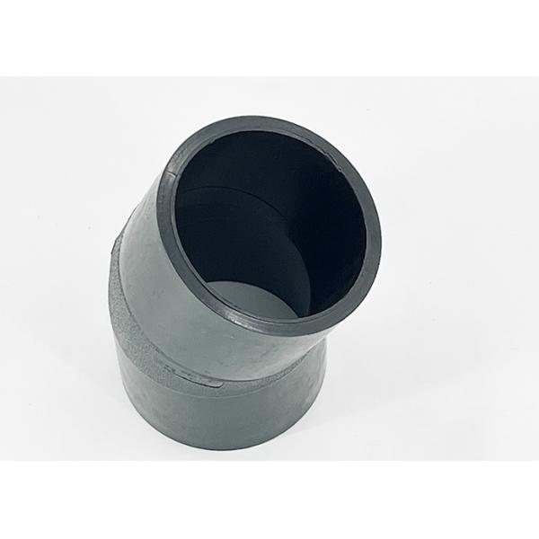 Corrugated HDPE Pipe Fittings / Double Wall 90 Degree Elbow Customized
