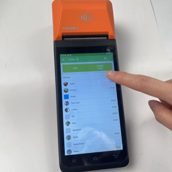 Retail Store Billing POS Android 12 Smart POS Payment Terminal 3GB RAM With WiFi Connectivity