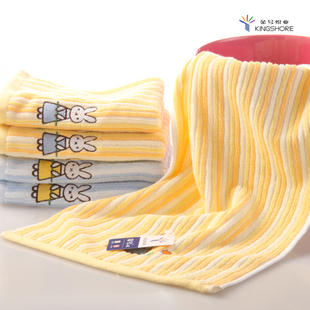 50*25cm 100% cotton embroidered cartoon rabbit kids children face towel