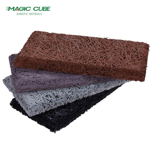 Eco Friendly Wood Wool Insulation Boards Fireproof Wood Fiber Panels Customized
