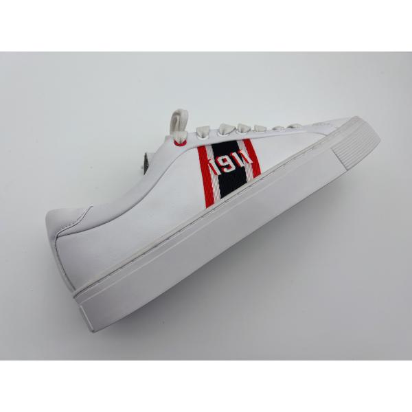 Stylish Anti Skid Sports Shoes White Womens Leather Tennis Shoes White