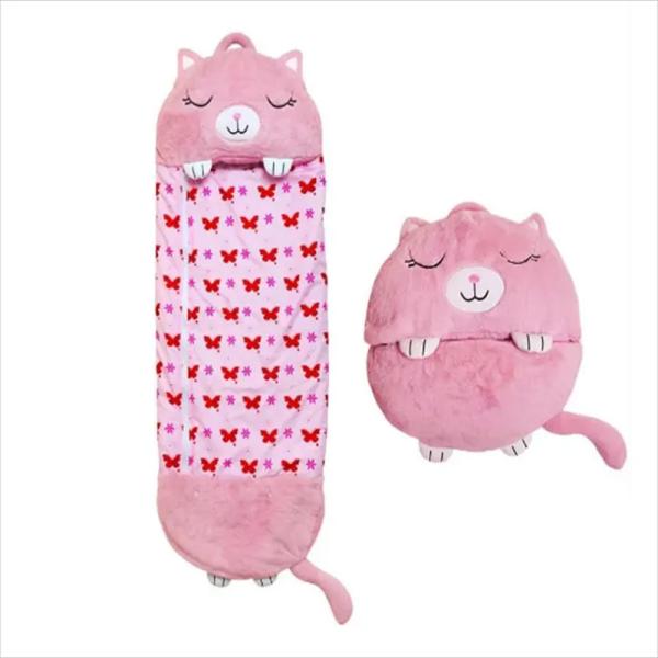 Children's Outdoor Camping Sleeping Bag with Cartoon Animals Design and Lengthened Size