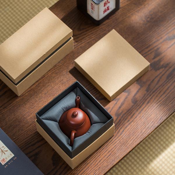 Boîte en papier kraft pour tasses à thé, boîte cadeau de thé, boîte cadeau de taille personnalisée