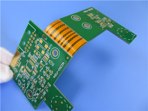 4 Layer Rigid-Flex PCB Built On 1.6mm FR4 and 0.2mm Polyimide