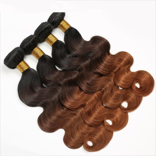 1b/4/30 Weave 10 do cabelo da categoria 7A Ombre - 30 densamente e extremidades completas do cabelo