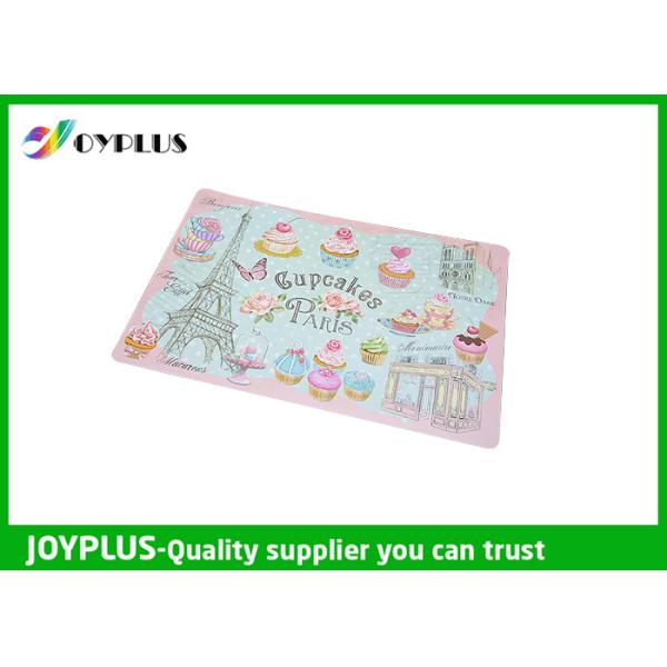 Non Toxic Plastic Waterproof Table Mats , Square Beaded Placemats Lovely