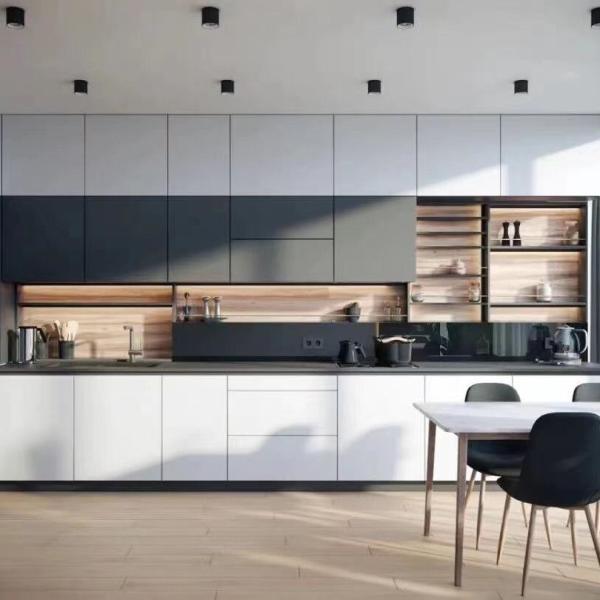 多用性MDF モジュール木製 キッチンキャビネット コレクション 耐久性 流行