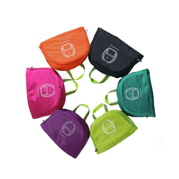 Outdoor travel sports waterproof polyester lightweight skin portable foldable backpack