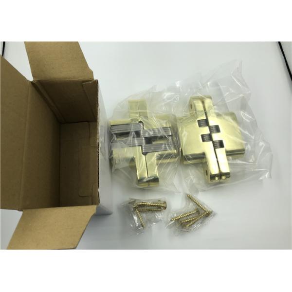 Gold Plated Heavy Duty Hidden Closet Door Hinges With CNAS MA AL Certificate