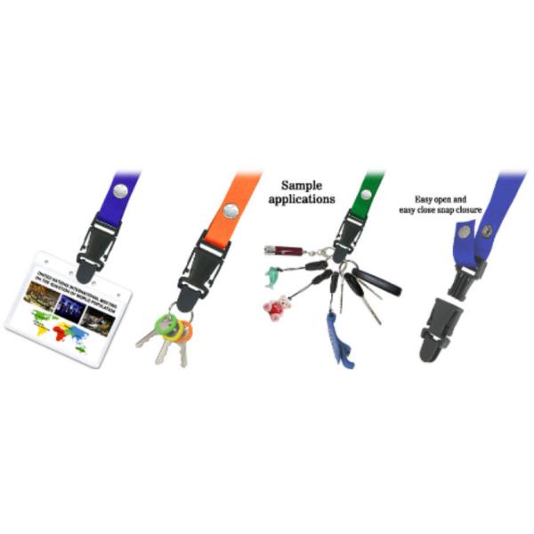 Plastic Woven Neck Badge Lanyard Retractable Badge Holder Logo Custom