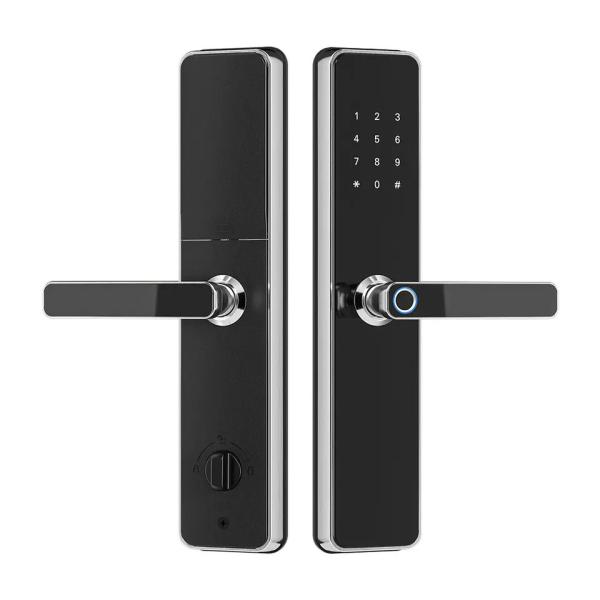 SUS 304 Stainless Steel Front Door Lock Biometric Code Card Key Access