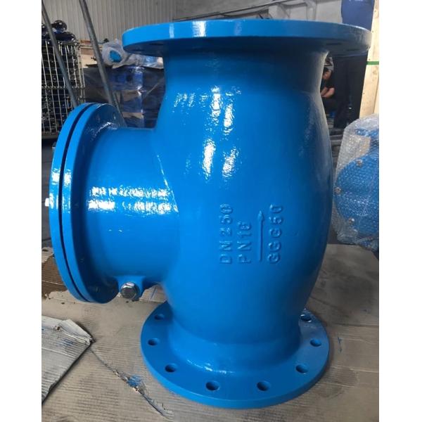 DN250 PN16 GGG50 cast iron swing check valve