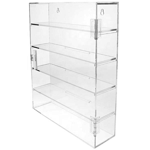 Wall Cube Clear Acrylic Box Shelf Rotates 3-Shelf Mobile Phone Cellphone Retail Display Stands