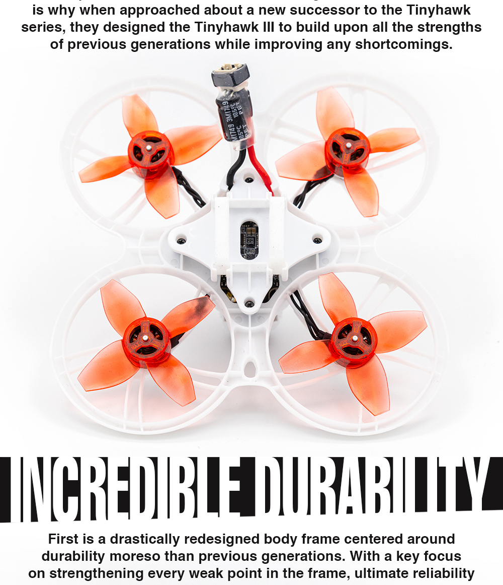 Tinyhawk Iii Rtf Kit 3 Fpv Racing Drone with F4 15000kv Runcam Nano 4 25-100-200mw Vtx 1-2s Frsky D8 Controller Goggles