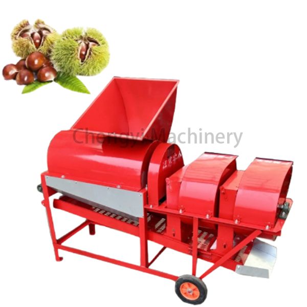 Iron Chestnut Sheller Peeling Machine 2.2kw Durable Processing Farming Tool