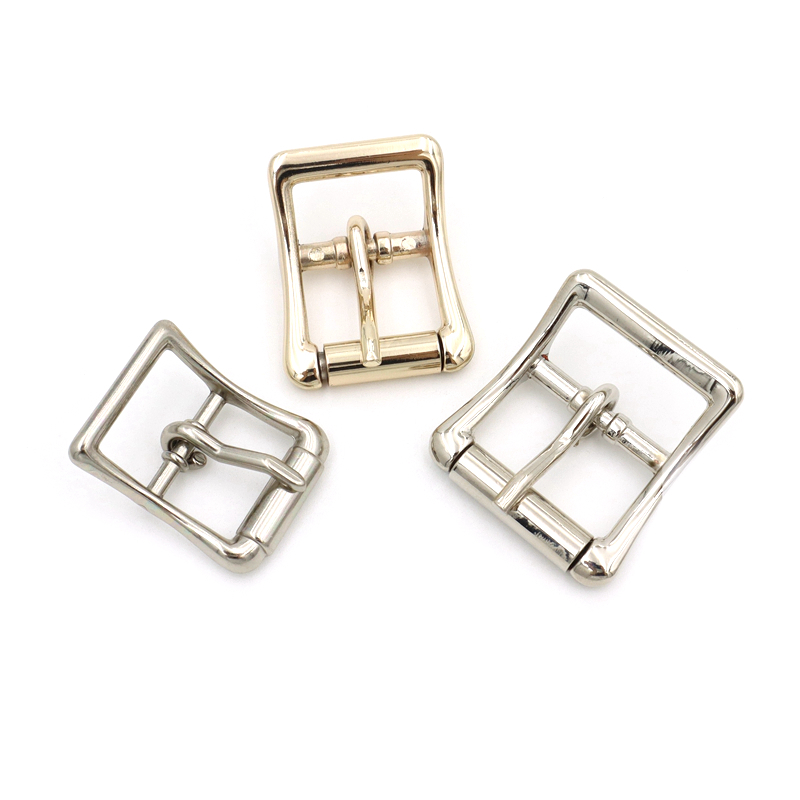Bag Roller Pin Buckle Polishing Silver Belt Buckles Luxury