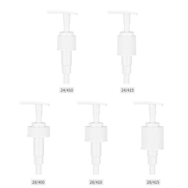 White Cosmetic Lotion Pump Head For Empty Bottle