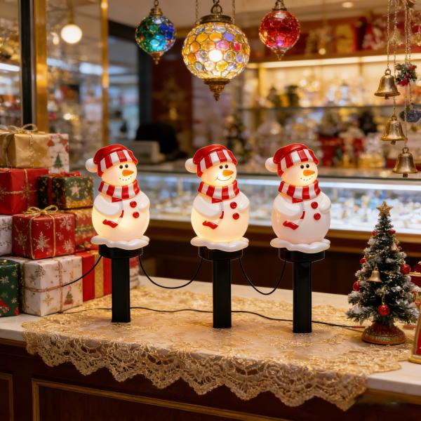40cm Height Christmas Ground Stake Lights with IP65 Waterproof and Energy-Saving LED for Festive Outdoor Decor