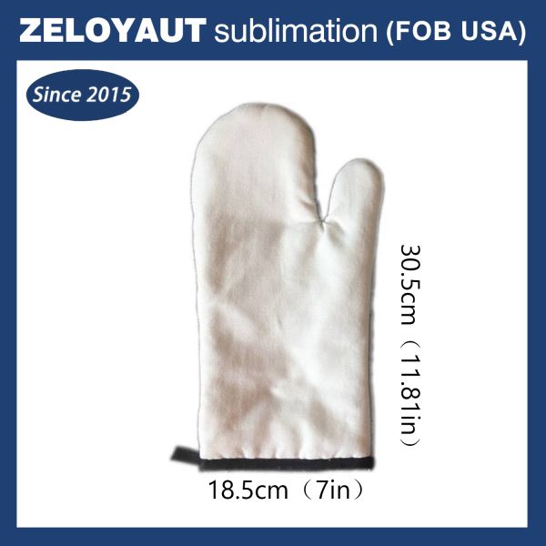 ZELOYAUT Sublimation Blanks Oven Gloves, Oven Mitts and Pot Holder Set for Sublimation, Home Using Sublimation Crafts