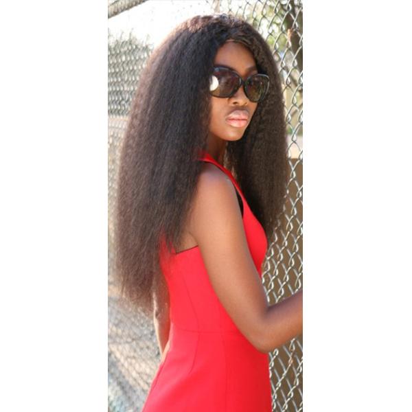 Brazilian Virgin Hair Kinky Straight Human Hair Weave Bundles Deals Coarse Yaki Hair Weaving