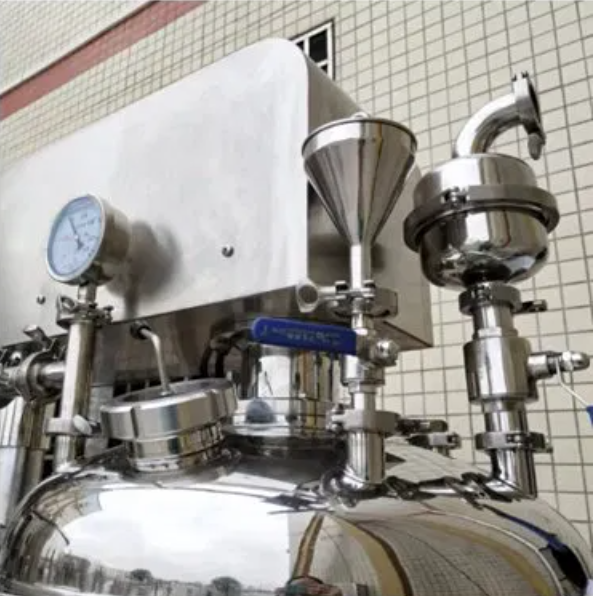 500L Fixed PLC Controlling Vacuum Emulsifier Mixer for Cosmetic