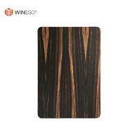 Panneaux muraux en stratifié intérieur avec placage de grain de bois fumé Finition personnalisée