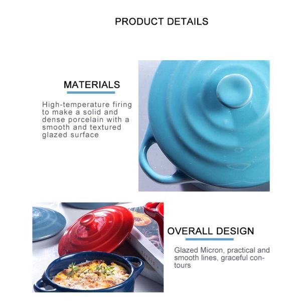 Анти- ошпарьте печь керамический шар печи с ухом крышки двойным многофункциональным