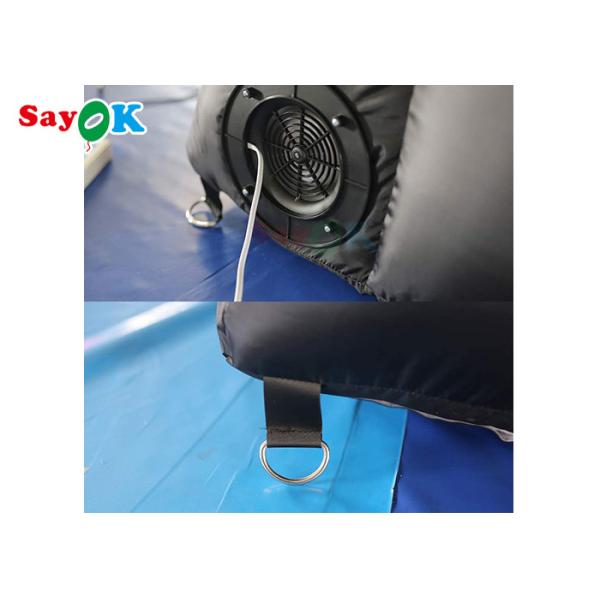 Inflatable Lawn Black Inflatable Tunnel Tent Multi Function For Activities Exhibitions