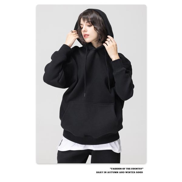 Heavy Embroidered Hooded Sweatshirt Crop 350gsm Heavyweight Cotton French Terry Thick Fleece Hoodie Men
