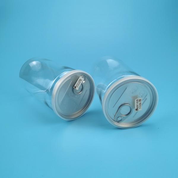 Clear Wide Mouth Candy Cookie Jar 150ml Plastic Food Container With Easy Open Lid