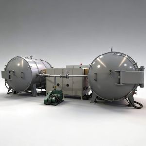 500KW Vacuum Induction Furnace For Graphitization Of Negative Electrode Material