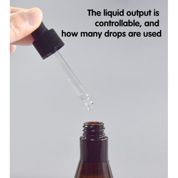 капельница 20ml разливает суть по бутылкам контейнера Брауна янтарную косметическую упаковывая UKD05