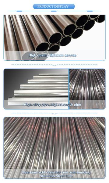 Grade Round and Square Stainless Steel Pipe in Various Sizes and Shapes Supplied by China with nice price