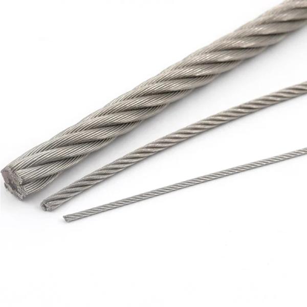 1000fts Length High Strength 304 316 Stainless Steel Wire Rope Steel Cable Grade Carton Steel