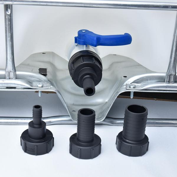 2 and 1.5 Adapters Pipes Fittings for Round Head Female Connection Connect IBC Tanks