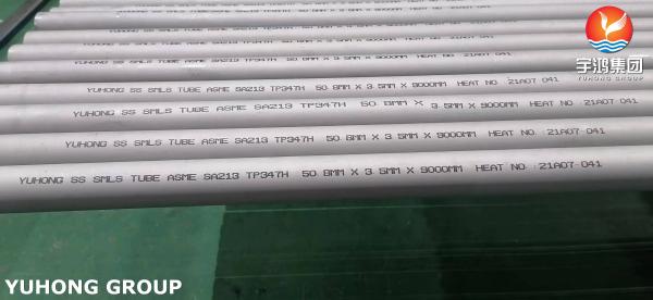ASME SA213 TP347H Tubes sans soudure en acier inoxydable pour superchauffeur et chauffe-air