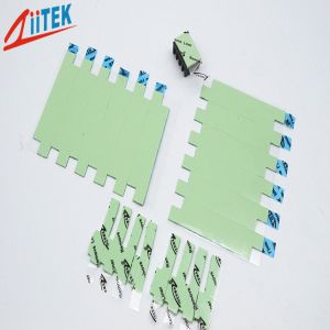 Green Compressible Thermal Conductive Pad With Ceramic Filled Silicone Rubber 1.5W/MK For AI Processors Cooling