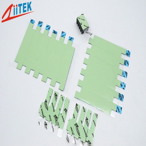 Green Compressible Thermal Conductive Pad With Ceramic Filled Silicone Rubber 1.5W/MK For AI Processors Cooling
