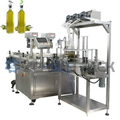 Enchimento totalmente automático e tampão de parafuso tampando da máquina que travam a máquina